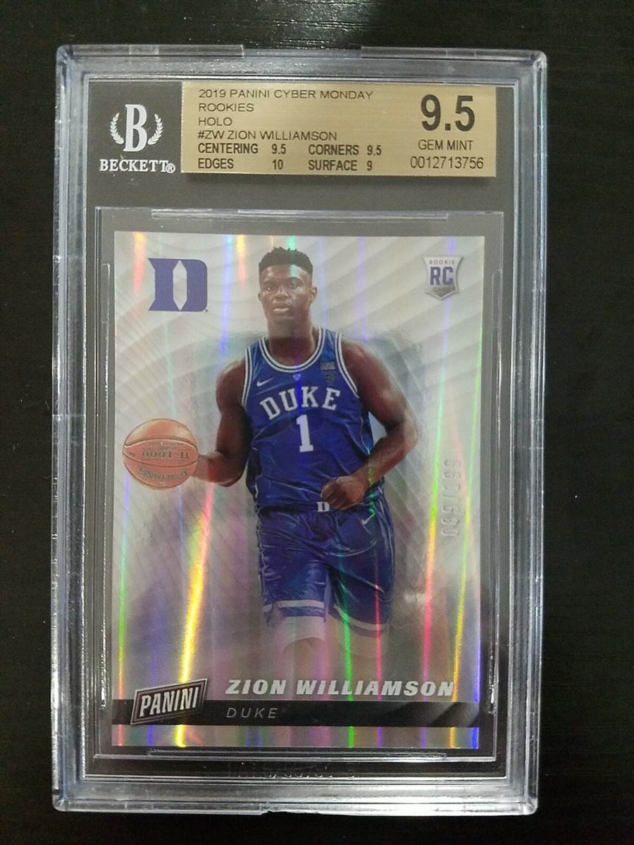 ZION WILLIAMSON Rookie Cyber Monday HOLO BGS 9.5 Gem Mint 89/199