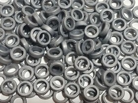 200 Rare K'NEX Thin Silver Gray Spacers Rings Washers (Blue Size) Small KNEX