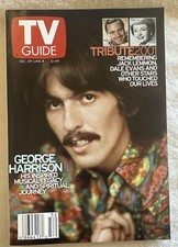 Tv Guide Dec 20-Feb 4 George Harrison, Remembering Jack Lemmon Dale Evans + 2002