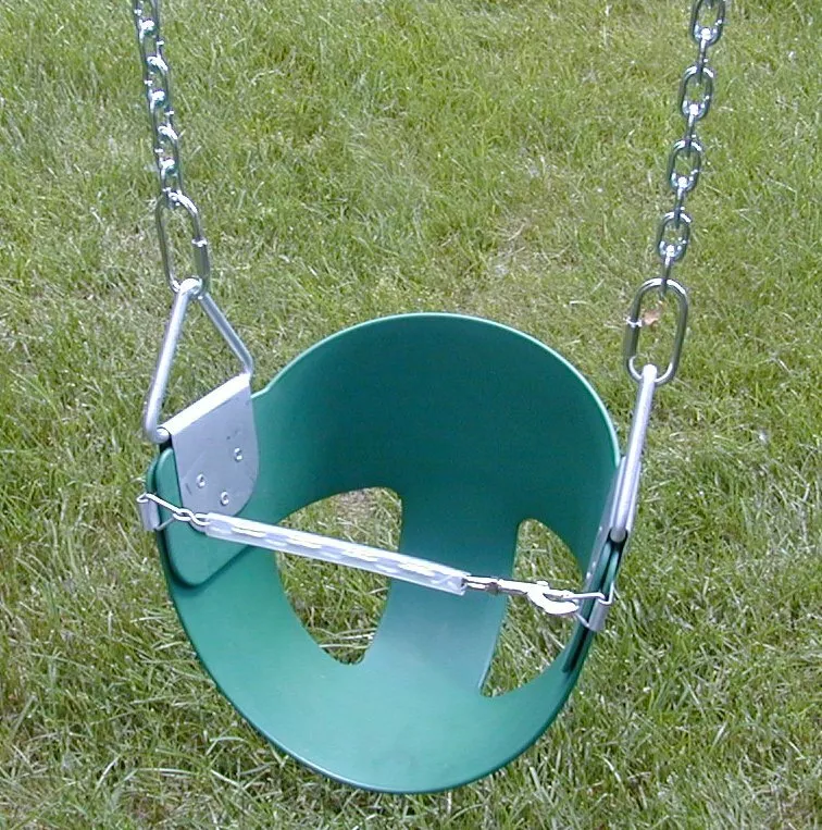 Swingset toddler swing transition swing half bucket swing front