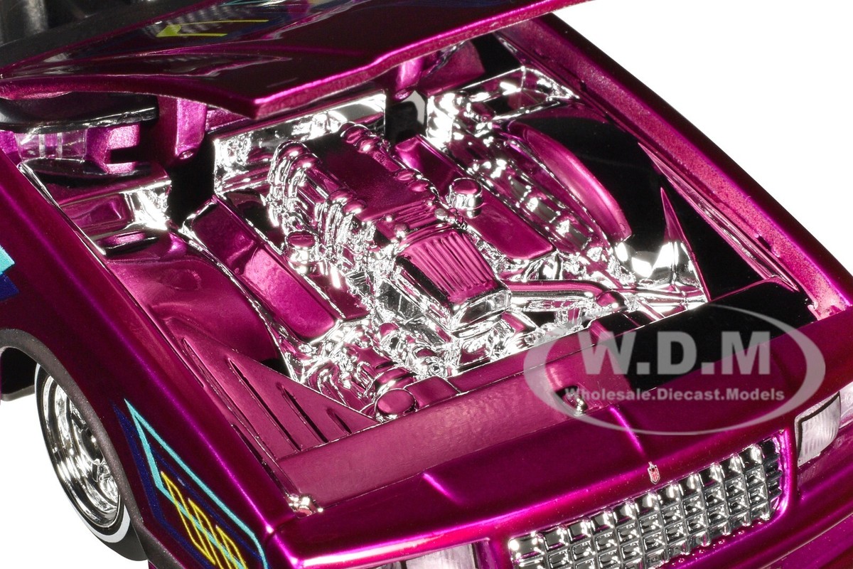 1986 CHEVROLET MONTE CARLO SS LOWRIDER PINK 1/24 DIECAST CAR BY