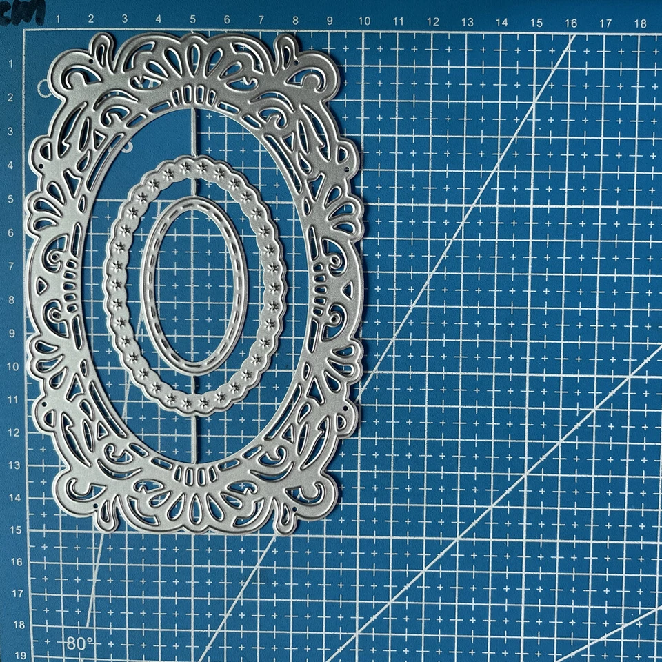 Lace Frame Metal Cutting Dies Scrapbooking Paper Card Crafts Embossing Stencils - Image 2 of 3