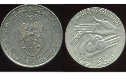 TUNISIE 1/2  dinar 1997 - Bild 1 von 1