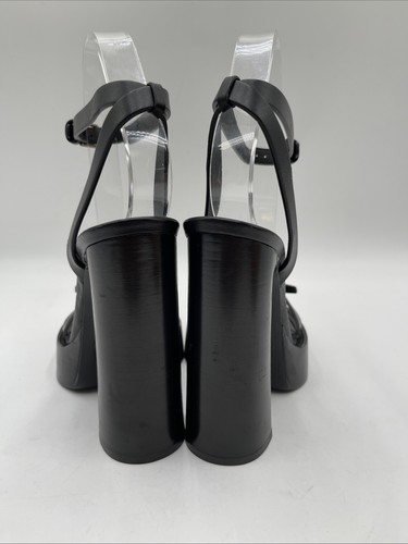 Women’s Saint Laurent Platz Platform Sandals Black Size 37 - Picture 4 of 5