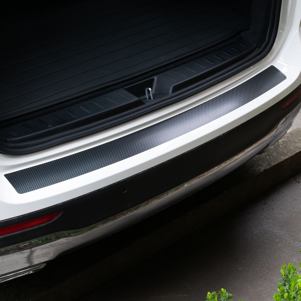 Car Rear Boot Bumper Sill Protector Plate Trim Strip Cover Guard 4D ...