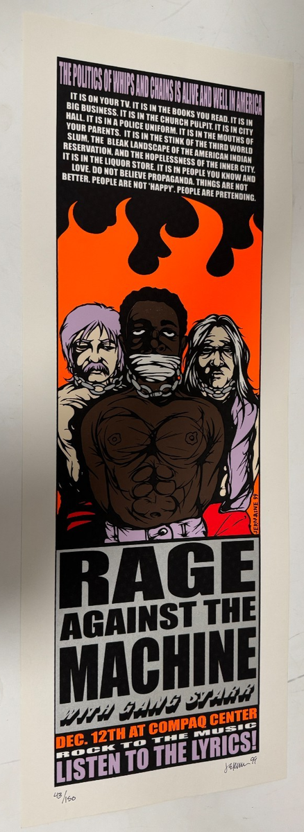 Rage Against The Machine 1999 両面ポスター Rage Against The Machine 1999 両面ポスター Rage Against the