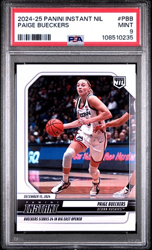 /1149 Paige Bueckers PSA 9 2024-25 Panini Instant Nil UCONN #PBB  (RC) Dallas