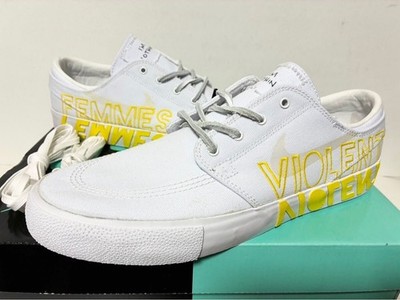 Deadstock 2019 Nike Sb Zoom Janoski Rm Qs White Clear-White-Tour CI6898-100 Us9