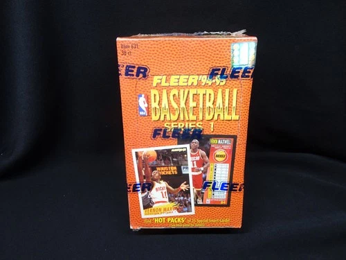 1994-95 FLEER Series 1 Basketball Ball Box - FACTORY SEALED - HOT PACKS!!!!