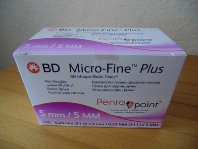 BD Micro-Fine Plus 5 mm (100 Stück) NEU&OVP