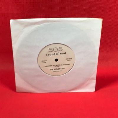 THE MAJESTICS  I Love Her So Much It Hurts Me 1984 UK 7'' vinyl single 45 record