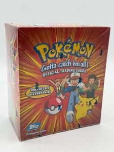 pokemon topps series 1 booster box 2000 Topps Chrome Pokemon T.V. Series 1 Box