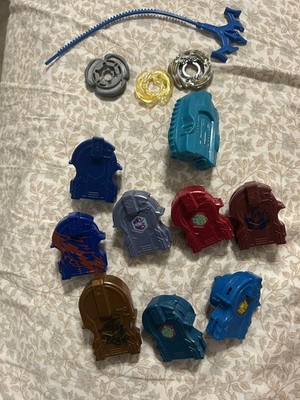 Beyblade Mixed Lot  w/ 9 Launchers (8 right, 1 left) & Misc. Parts. 