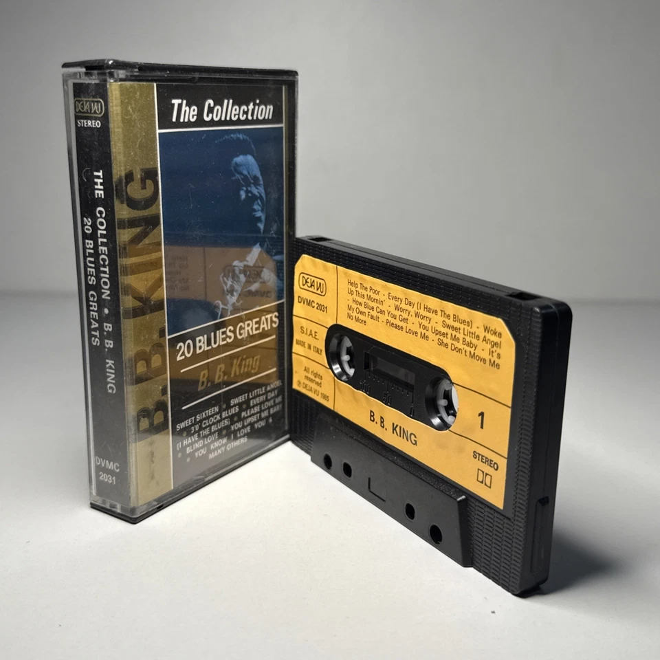 B.B. KING. THE COLLECTION.  20 BLUES GREATS. 1985 ITALIAN CASSETTE TAPE ALBUM EX - Image 3 of 4