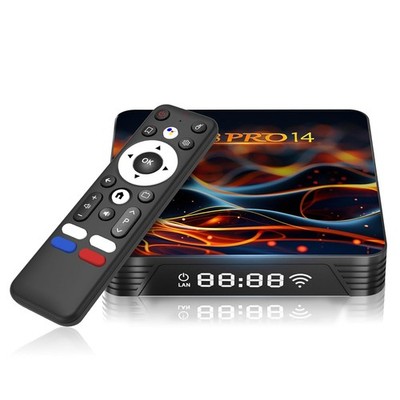 Android 14 4K 6K 8K WiFi 6 Smart TV Box 2GB RAM 16GB Storage Android TV Box