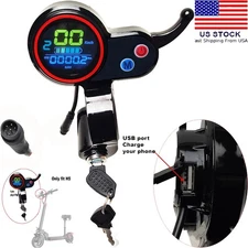 Display Throttle Accelerator Ignition 2 Key For H5 & H7 Electric Scooter US