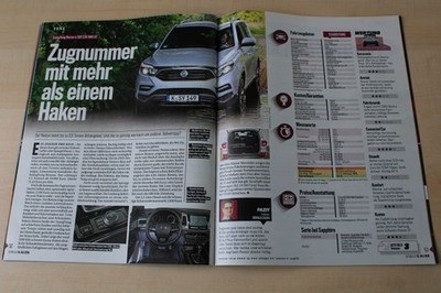 Auto Bild 29/2018 SsangYong Rexton e-XDI 220 4WD AT mit 181PS im TEST auf 2 Seit