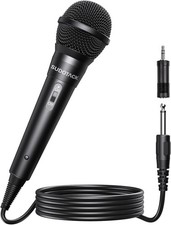 SUDOTACK Karaoke Microphone Wired Handheld: Dynamic 1-PACK, Black 1-pack