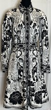 Anthropologie FARM Rio Flower Leopards Long Shirt Dress Sz Small NWOT $802 MSRP