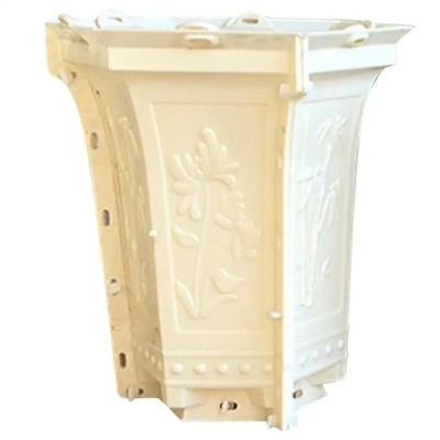 Concrete Garden Flowerpot Mold Tall Hexagonal Floral Planter Plastic DIY Mould