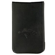 Leather Golf Scorecard Holder, Black