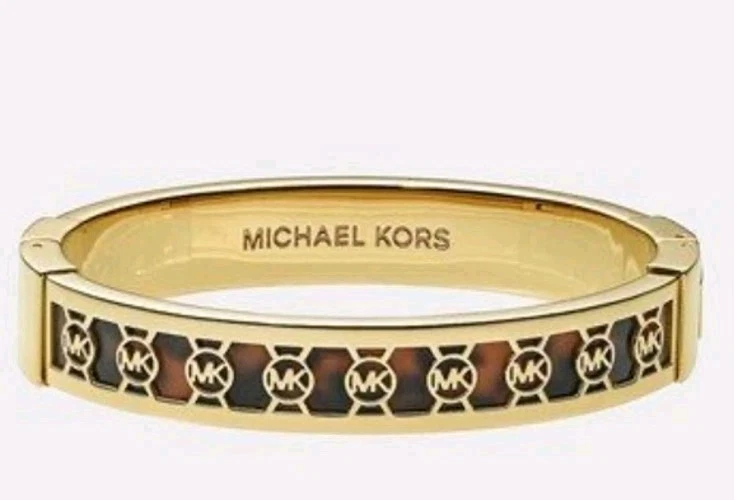 Bracciale firmato Michael Kors rosso e oro R349