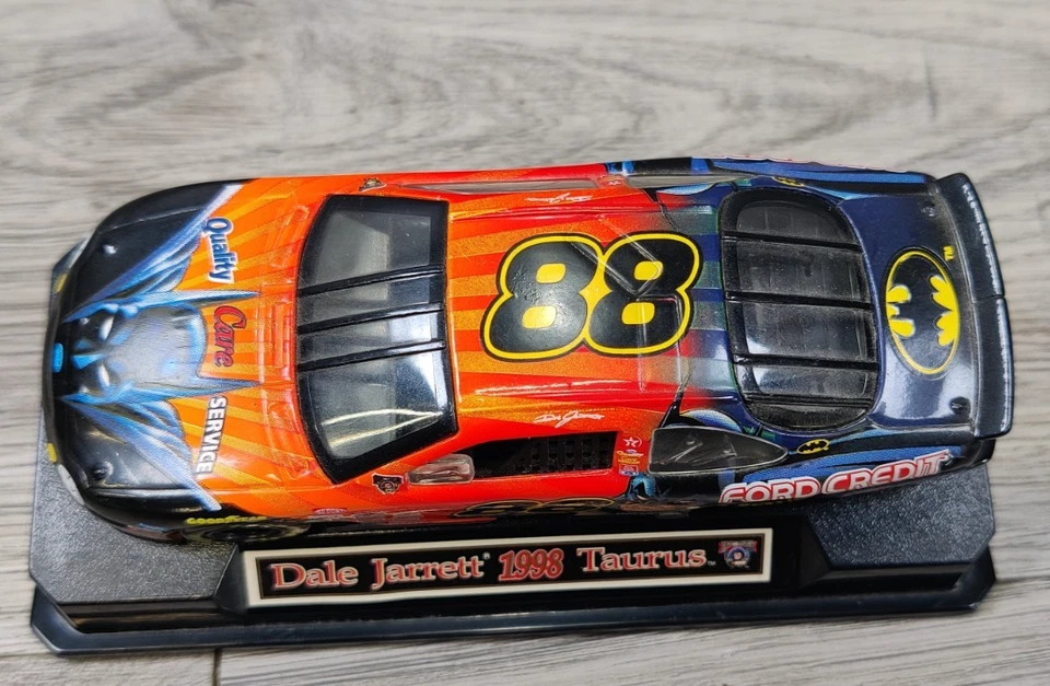 1998 Winners Circle 1/43 Dale Jarrett #88 Ford Quality Care / Batman-W/Stand - Image 3 of 4