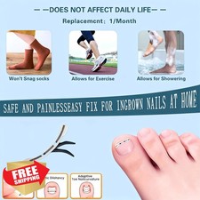 Ingrown Toenail Corrector Kit Tool Treatment Nail File Curved Care