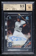 2019 Bowman Draft Black Refractor 24/75 Riley Greene BGS 9.5 GEM MINT Auto v9t
