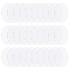 Acrylic Circle Blanks 3.5 Inch, 30 Pack Round Clear Disc with Hole, Transparent