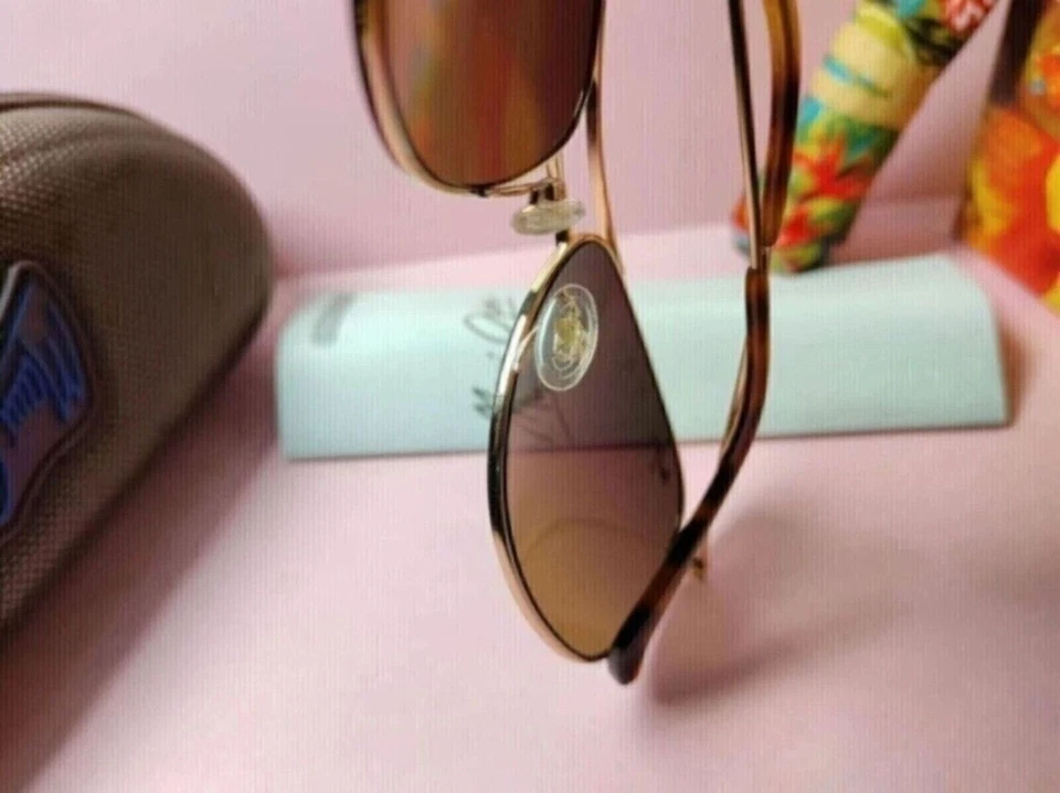 Gafas de sol Maui Jim HS247-16 CLIFF HOUSE doradas polarizadas HCL lentes de bronce Foto 3 de 4