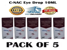 (Pack of 5) C-NAC Eye Drops For Cataract, N-Acetylcarnosine 10ml Each(5 x 10ml)