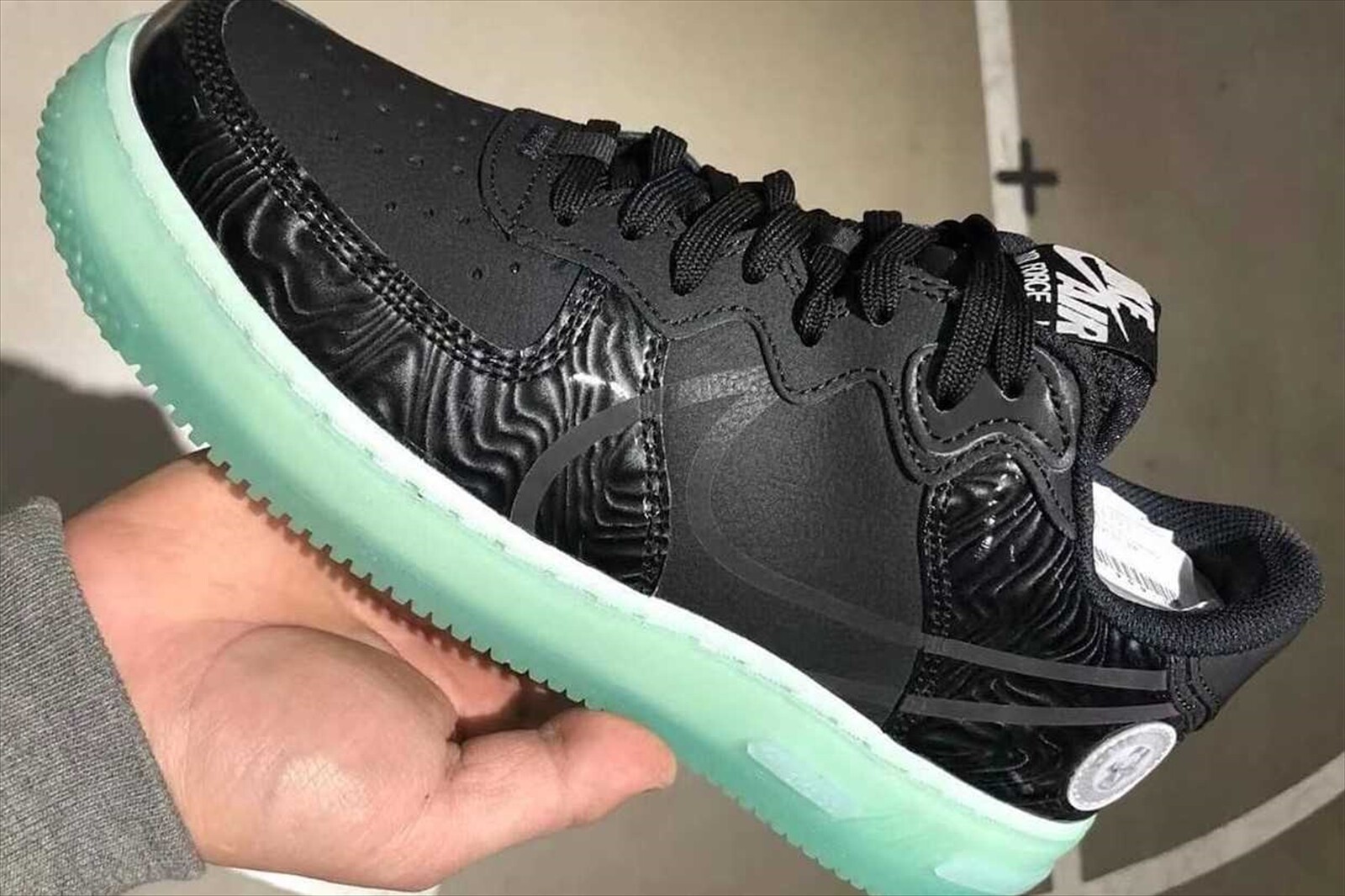 NIKE AIR FORCE 1 REACT LV8 All-STAR 2021 Black Barely Green CV2218-001 US 6  | eBay