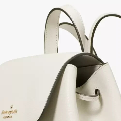 Kate Spade Kristi Medium Flap Backpack Ivory White Leather Bag KA695 NWT $379 FS - Picture 7 of 7