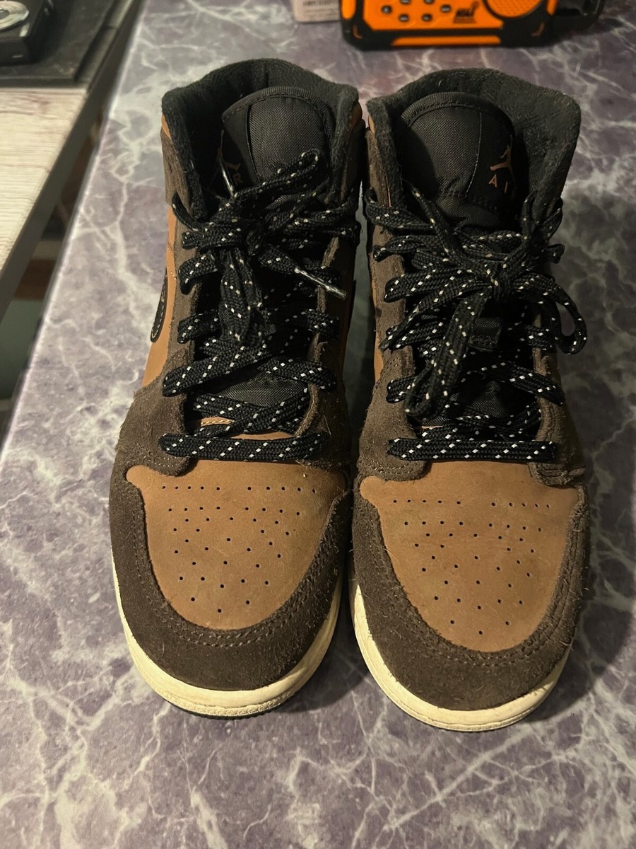 Nike Air Jordan 1 Mid SE Dark Chocolate DC7248-200 Size 6.5Y