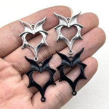 10pcs 23 34MM Alloy Charm Wing Pendant Crafts ef4488