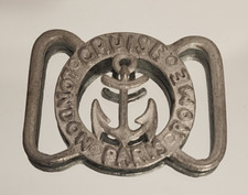 Vintage Cruise London Paris Rome Belt Buckle Women's Pewter Metal 1980's Fashion