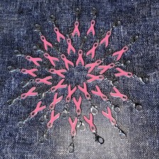925 Sterling Silber Anhänger – Rosa Band Für Brustkrebs-Solidarität, Schlicht & Bedeutungsvoll