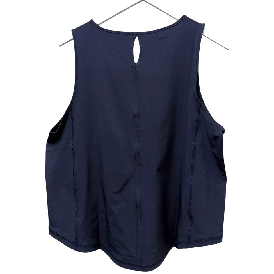 T от TALBOTS Sports Топ Большой Маленький Темно-синий Эластичный Майка Гольф Тренажерный зал Новый с ценниками - Изображение 4 из 4