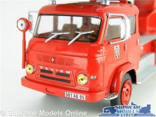 SAVIEM S7 FIRE ENGINE MODEL TRUCK 1:43 SCALE IXO TURNTABLE FRANCE LORRY K8 - Afbeelding 4 van 5