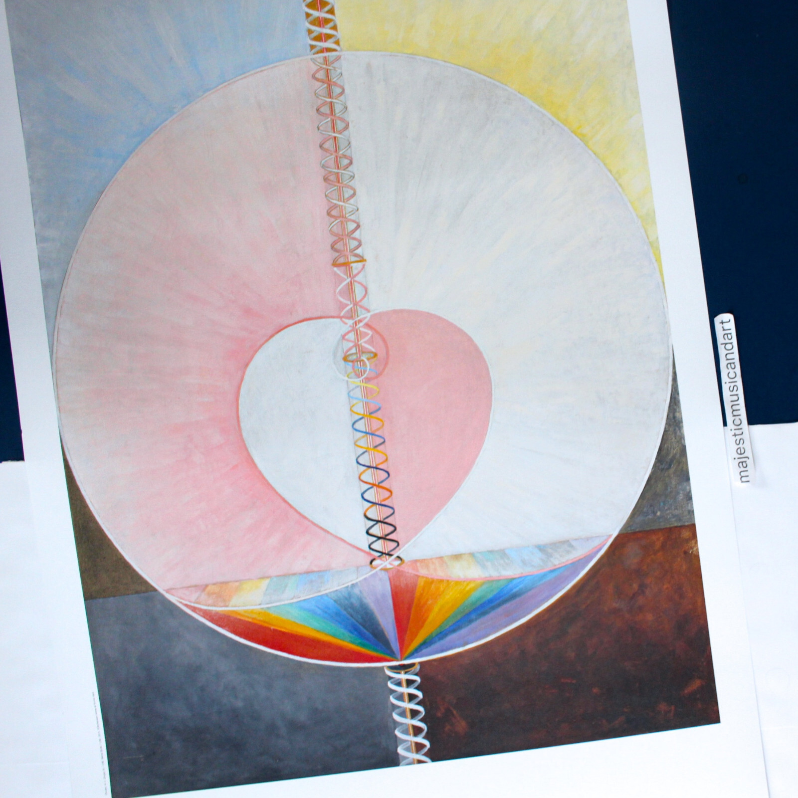 HILMA AF KLINT HEART ENTWIND ORIGINAL 2020 EXHIBITION POSTER LARGE