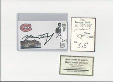 Mario Tremblay Montreal Canadiens AUTOGRAPH AUTO SIGNED INDEX HOCKEY CARD COA