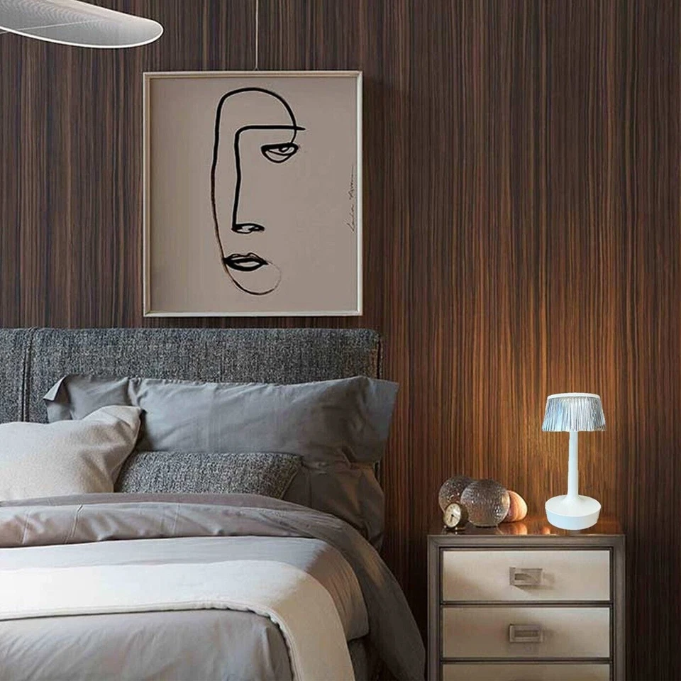 LAMPADA TAVOLO EFFETTO CRISTALLO RICARICABILE USB LUCE RGB LED BIANCA TD-307 - Immagine 4 di 4