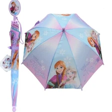 Disney Frozen Elsa Anna Girls' Kids' Blue / Multi Rain Umbrella