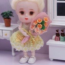 Miniature Rose Doll House Bunch Flower Decor Valentines Gift Bridal Bouquet   