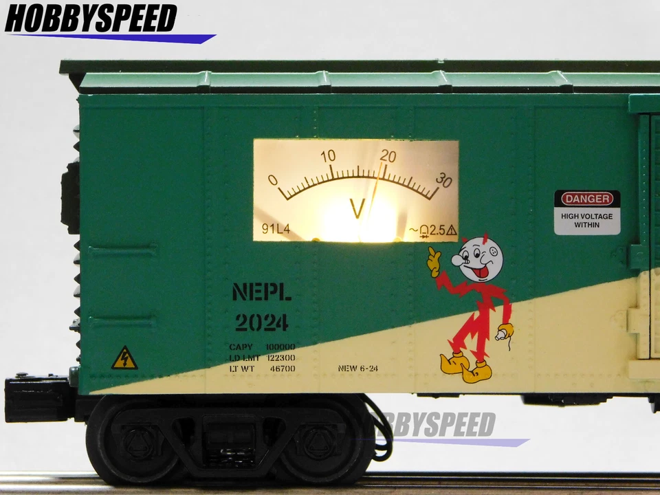 MTH RAILKING NORTH EAST POWER & LIGHT POWER METER BOXCAR O GAUGE 30-71188 NEW - Image 4 of 4