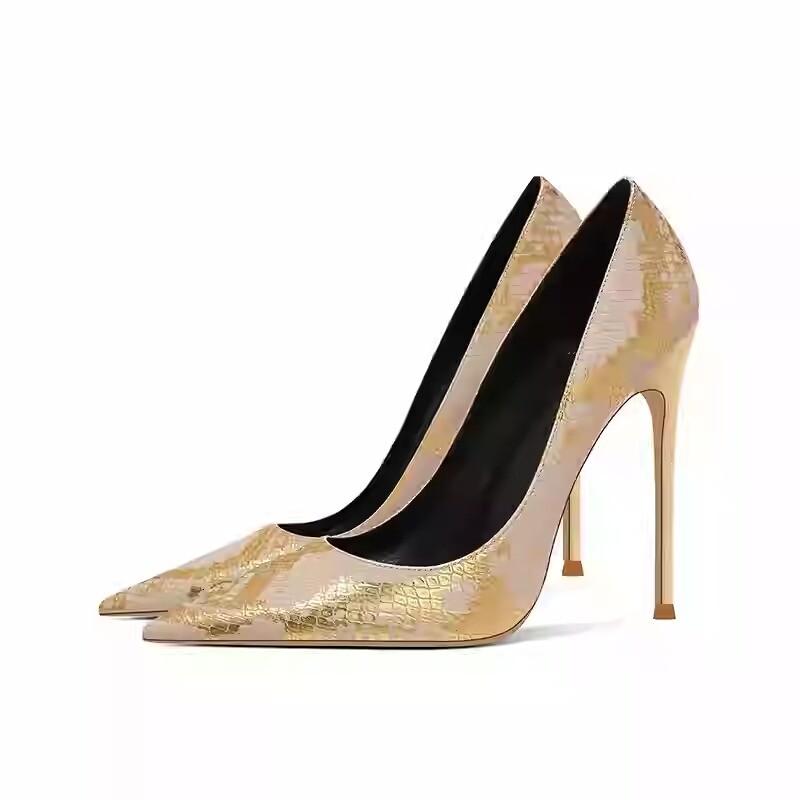Fashion Sexy High Heels Women's Sexy Pointed Toe Leather Pumps Party Dress  Shoes | eBay