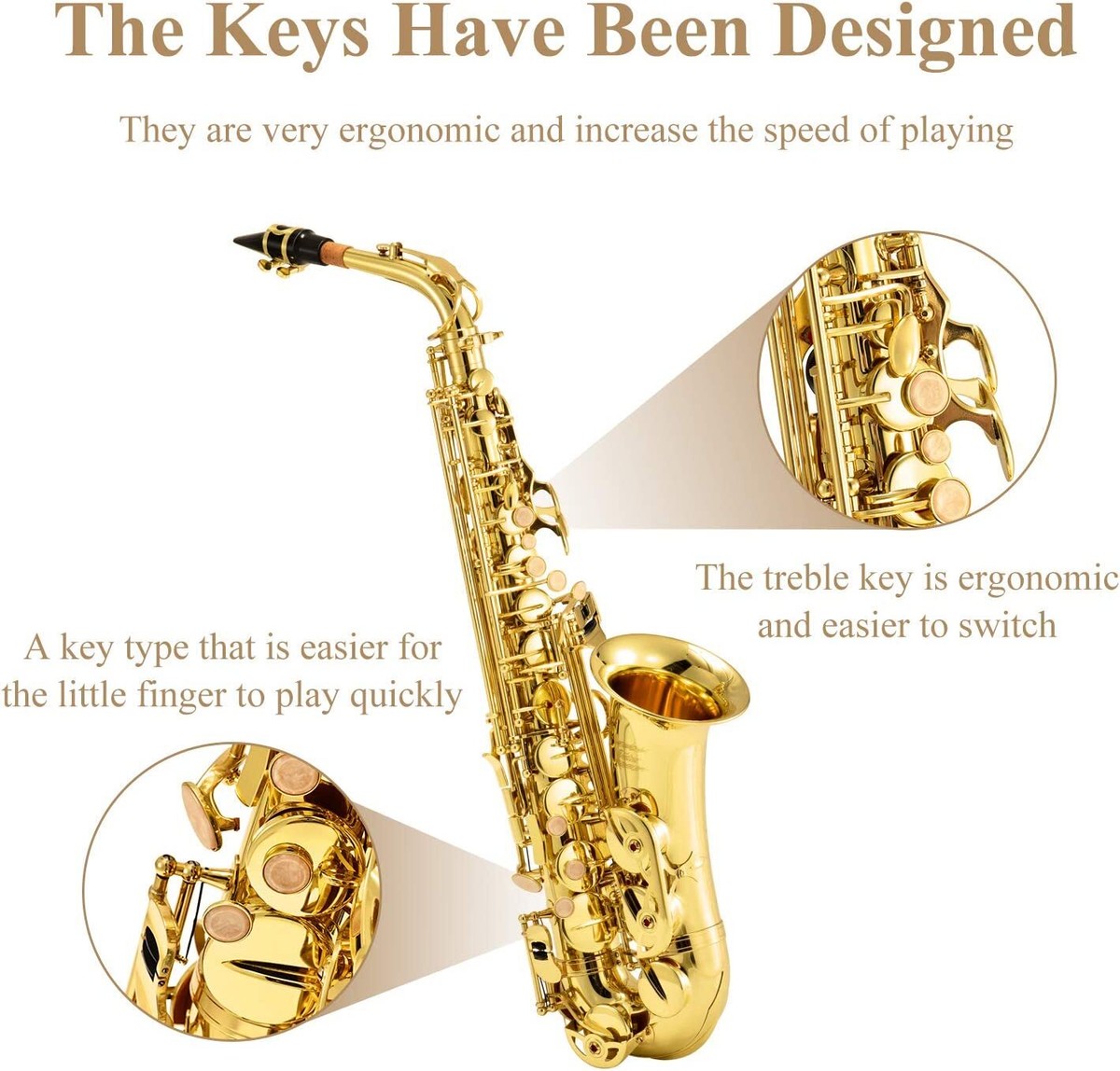 🎷 Eastar AS-Ⅱ Alto Saxophone For Sale E Flat F Key With Hard