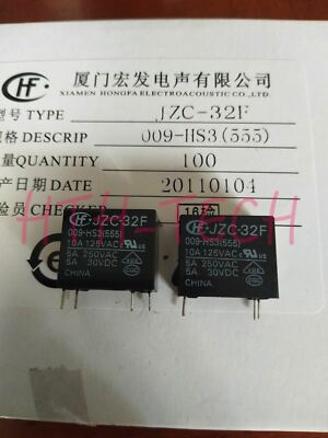 Jzc 32f 009 Hs3 Power Relay 5a 250vac 4 Pins X 10pcs Ebay