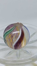 He21/ antike Glasmurmel swirl  Glas  Abriss old handmade german marble 15 mm